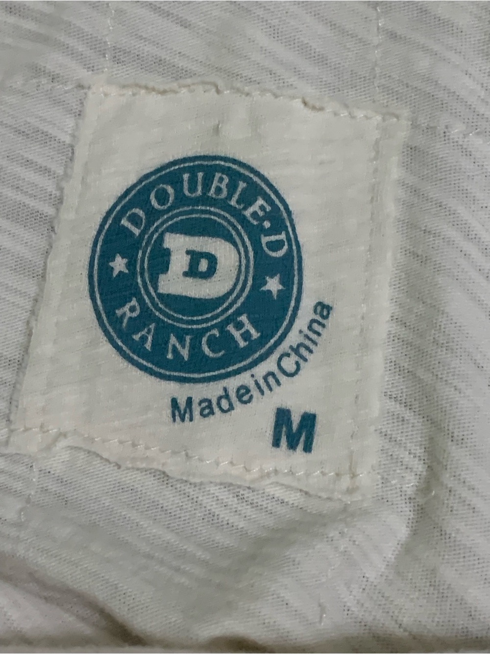 Double D Ranch Cream Embroidered Fringe Tank Top - Teepee Cactus Arrows - Picture 7 of 10
